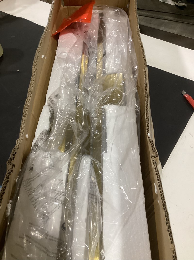 Condition photo showing Good Condition for wall sconces set of two, led dimmable sconces wall lighting, brushed gold modern wall sconce light for bathroom, living room, bedroom, hardwi gold 28inch