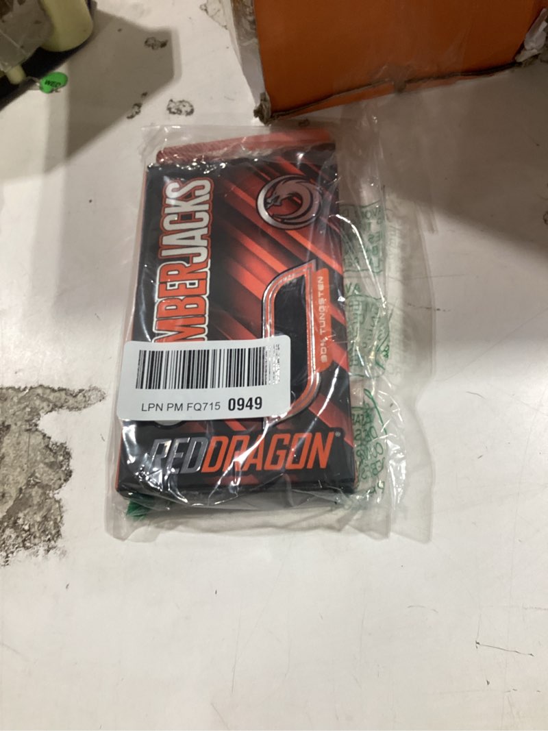 Condition photo showing As Is for red dragon amberjack series darts set with flights and shafts (stems) 24g 2