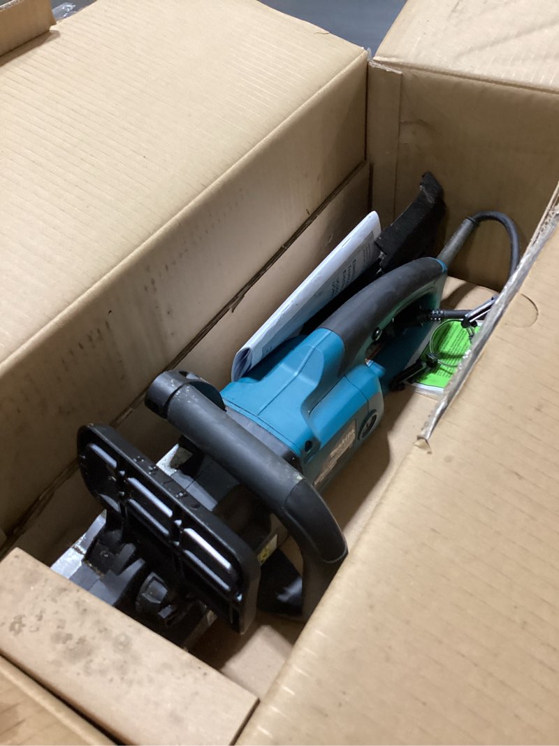 Condition photo showing As Is for makita-uc4051a chain saw, electric, 16 in. bar - sliver