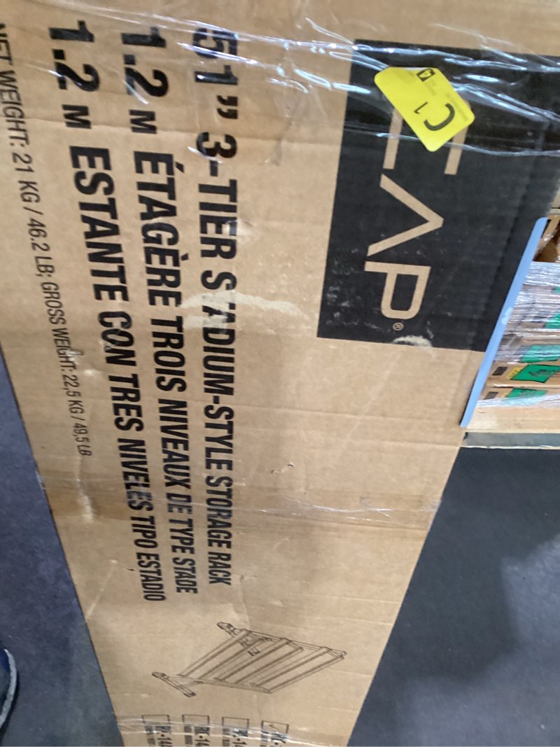 Condition photo showing As Is for CAP Barbell Dumbbell Rack | 5-50lb or 5-75lb Dumbbell Storage | Multiple Options 3-Tier for 5-50LB