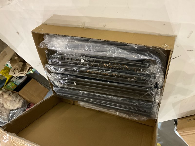 Condition photo showing New/Like New for Shoe Rack 4 Tier Long Storage Organizer Wide Metal Shoe Shelf for Closet Entryway Black 4 Tier Black