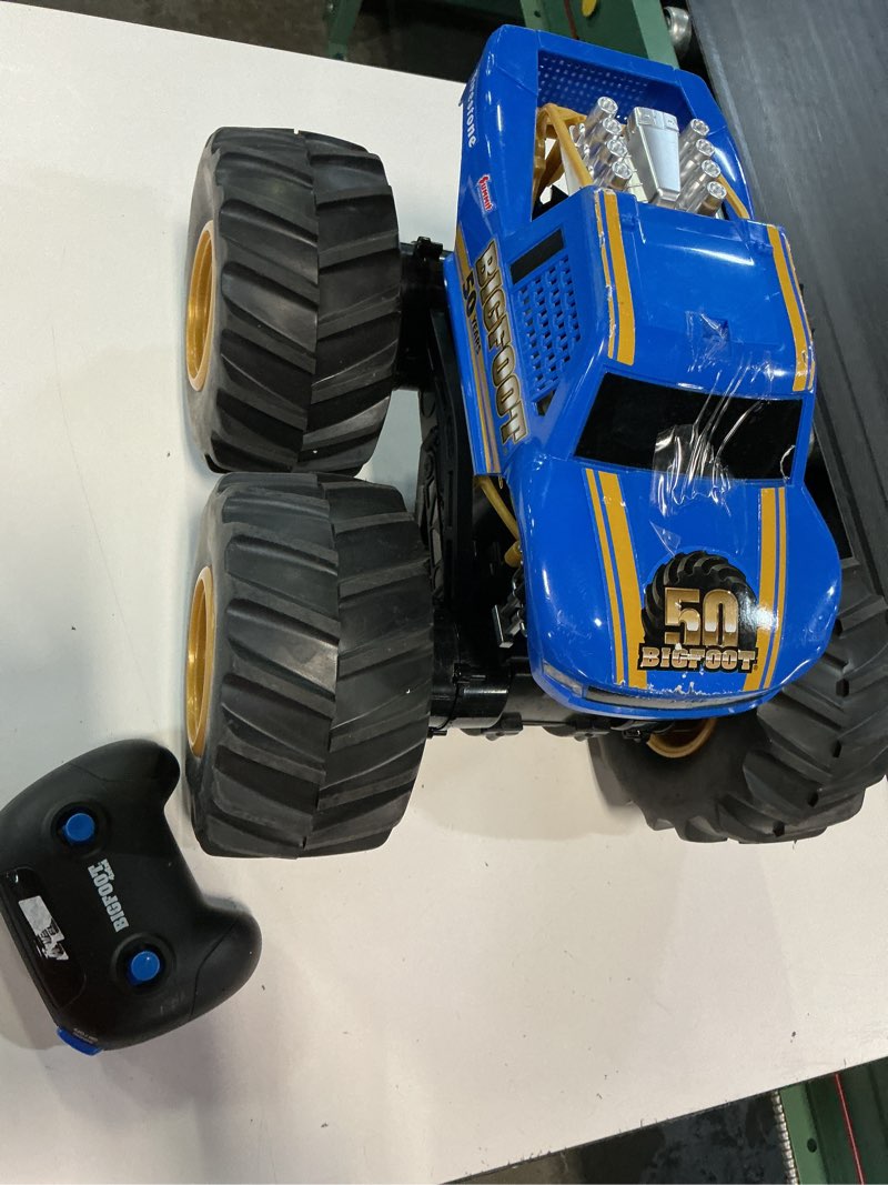 Condition photo showing As Is for adventure force (1:10) 50th anniversary bigfoot remote control monster truck, wr5-10m51u-bl