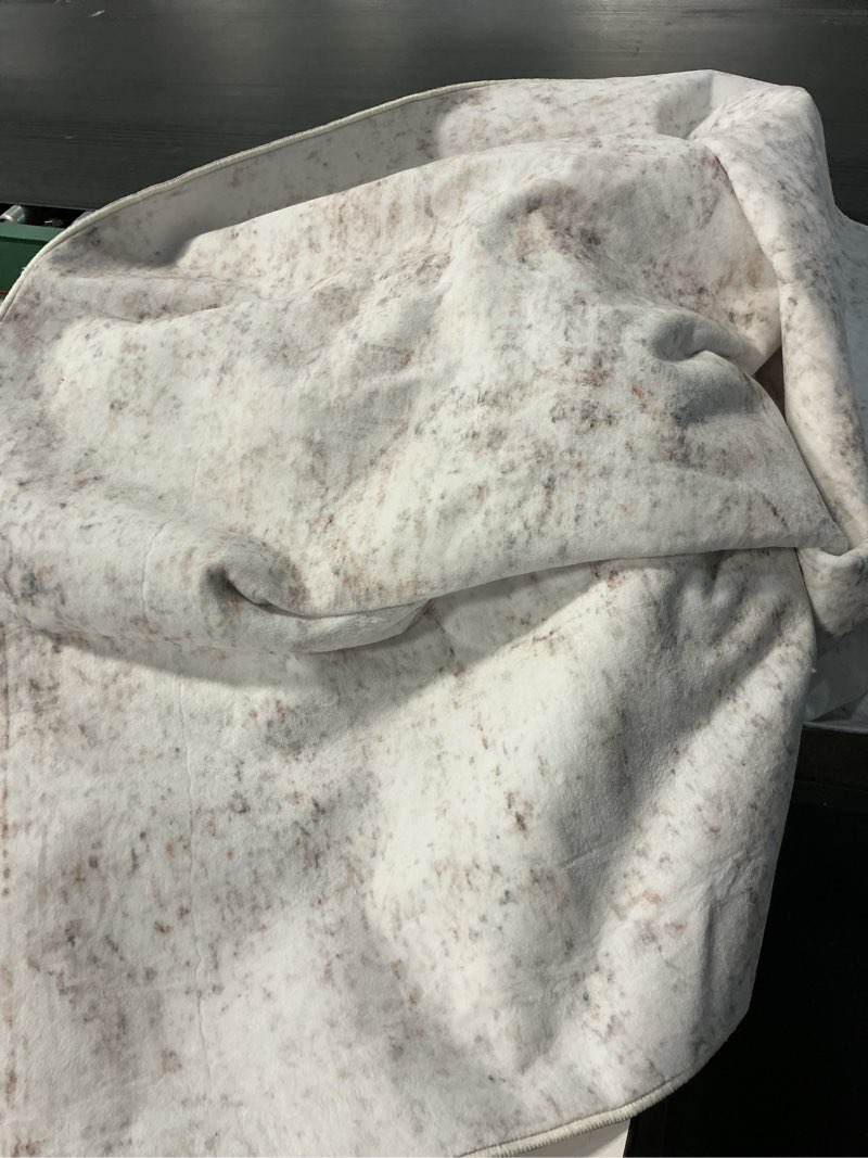 Condition photo showing As Is for area rugs 8x10 living room: large soft washable rug modern abstract anti-skid non-shedding carpet indoor floor thin carpets for bedroom dining room farmhouse nursery home office beige grey