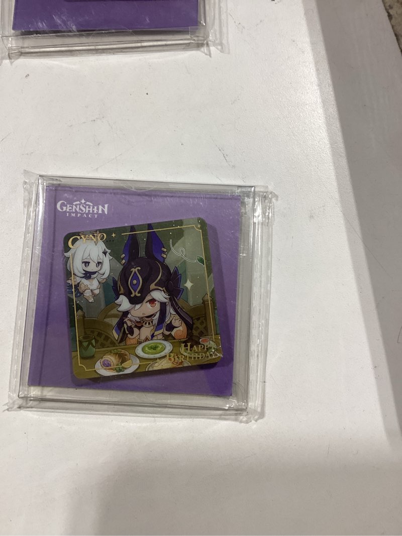 Condition photo showing New/Like New for Similar product Genshin Impact Heartfelt Wishes Series Acrylic Fridge Magnet - cyno