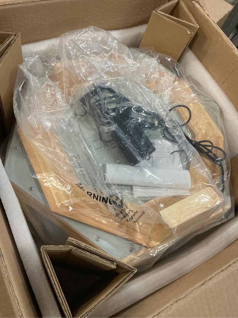 Condition photo showing Good Condition for HIBOITEC Light Therapy Lamp 10000 Lux UV-Free Therapy Light Sunlight Lamp 3 Color Temperature 5 Adjustable Brightness Levels Timer Memory Function Wooden Frame
