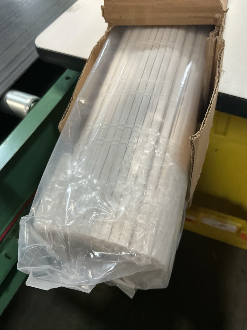 Condition photo showing Good Condition for lazblinds no tools no drill cordless bamboo roman shades, light filtering window treatment, roll up bamboo blinds for window 35'' w x 64'' h, ceylon vintage white ceylon vintage white 35'' w x 64'' h