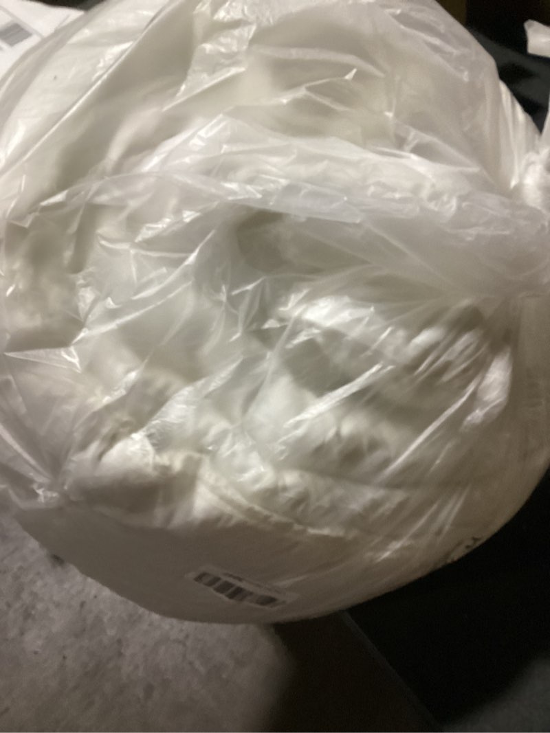 Condition photo showing Good Condition for similar to stock product.. easeland queen size down alternative comforter - quilted duvet insert for all seasons, soft lightweight with corner tabs, summer winter warm bedding, white 88×88 inches queen white