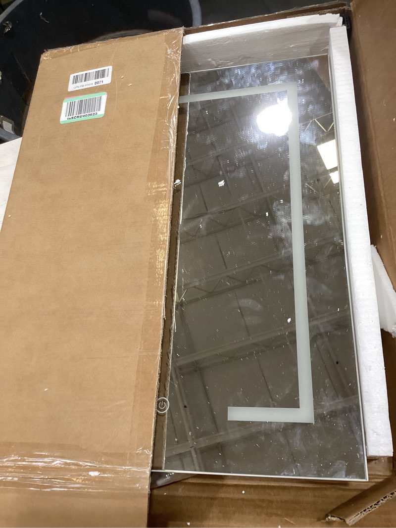 Condition photo showing As Is for 16x24 inches medicine cabinet, wall mounted bathroom cabinet wirh beveled mirror, recessed or surface medicine cabinet with storage