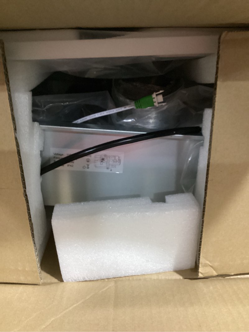 Condition photo showing Good Condition for 13.8in Bathroom Exhaust Fan with Light and Heater 1800W, 4 in 1 Bathroom Exhaust Fan with Heater 1.0 Sone, 12W LED Light, Metal Housing, Controller, Suitable for Bathrooms, Toilets, Shower Area