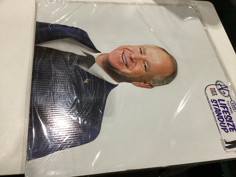 AG Tim Waltz lifesize standup cardboard people 