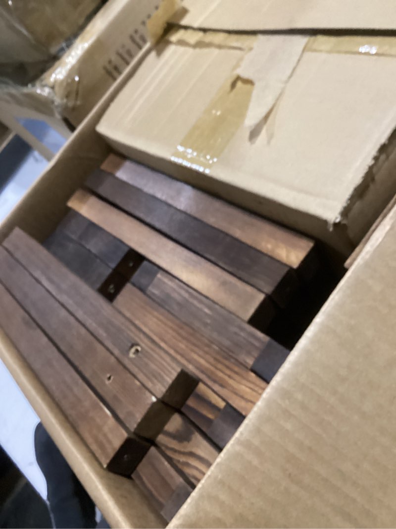 Condition photo showing Good Condition for 18 Pcs Wooden Lantern Centerpiece - Wedding Lantern with Eucalyptus Candles Wreaths LED Flameless Candles Rustic for Country Wedding Party Farmhouse Table Decor Green