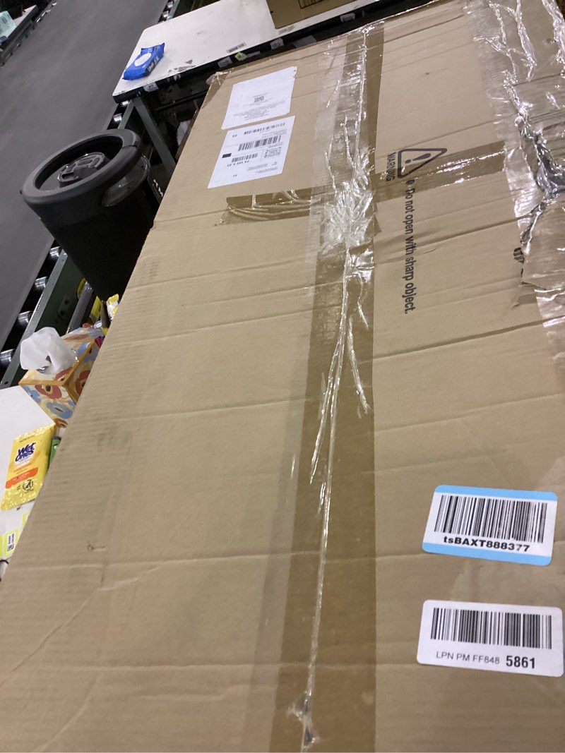 Condition photo showing New/Like New for 39.37" Folding Standing Desk, Small Laptop Stand Up Desk for Sitting or Standing, No Assembly Needed, Portable, Tall Foldable Desk for Home, Office, Small Spaces (Black) 39.37" Black