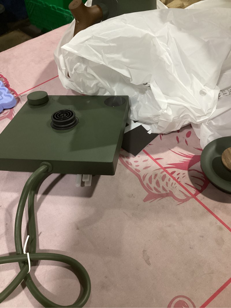 Condition photo showing Good Condition for (matte green)fellow corvo ekg pro studio edition electric tea kettle - quick heating, precise temperature control, scheduling, built-in brew timer - matte green with walnut handle - 0.9 liter