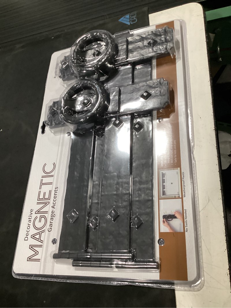 Condition photo showing New/Like New for rustic rings magnetic garage door hardware (6 piece)