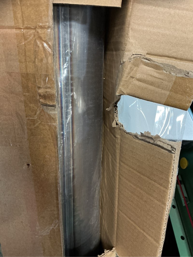 Condition photo showing As Is for 409 steel 5'' inch od straight exhaust pipe mandrel tubing pipe 48" / 4 ft long custom fitment for exhaust system 5.0 inch