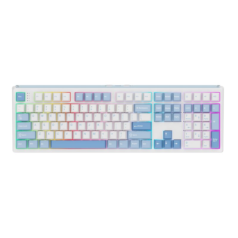 EPOMAKER TH108 Full Size Mechanical Keyboard, Wireless Gaming Keyboard with 8000mAh Battery, Creamy 
