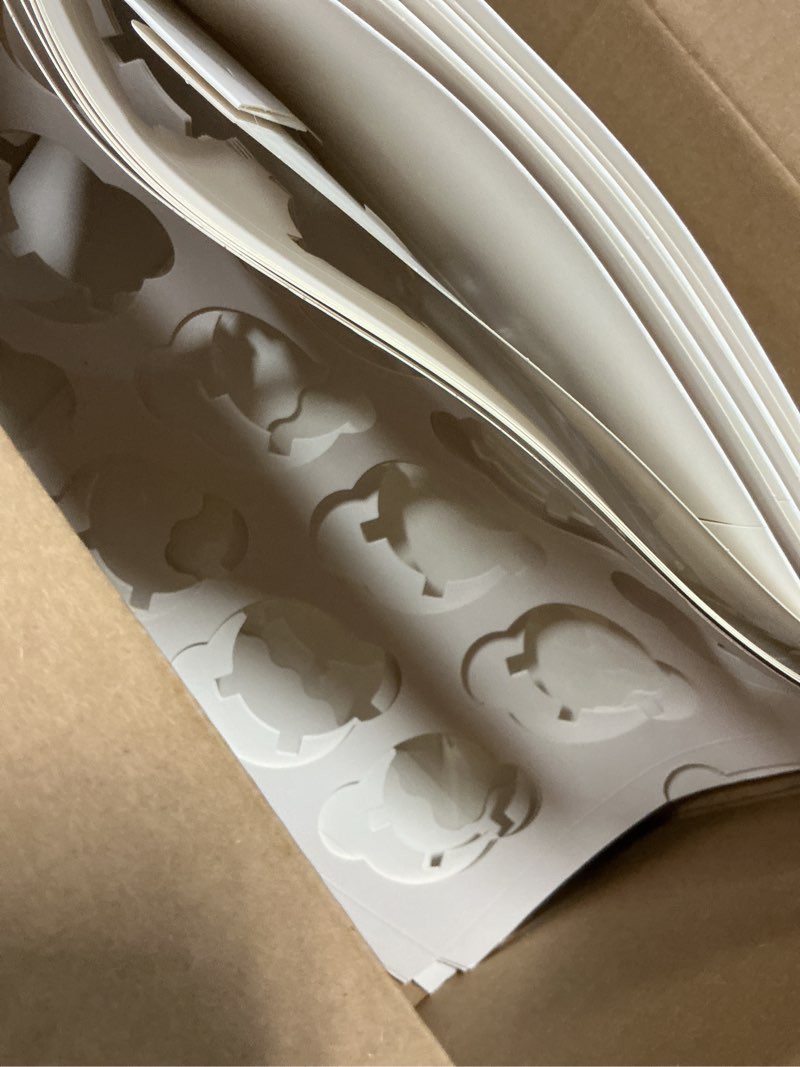 Condition photo showing As Is for rarapop 6 pack cupcake boxes hold 12 standard cupcakes, food grade cupcake holders bakery carrier boxes with windows and inserts for cupcakes, muffins and pastries white-6pack