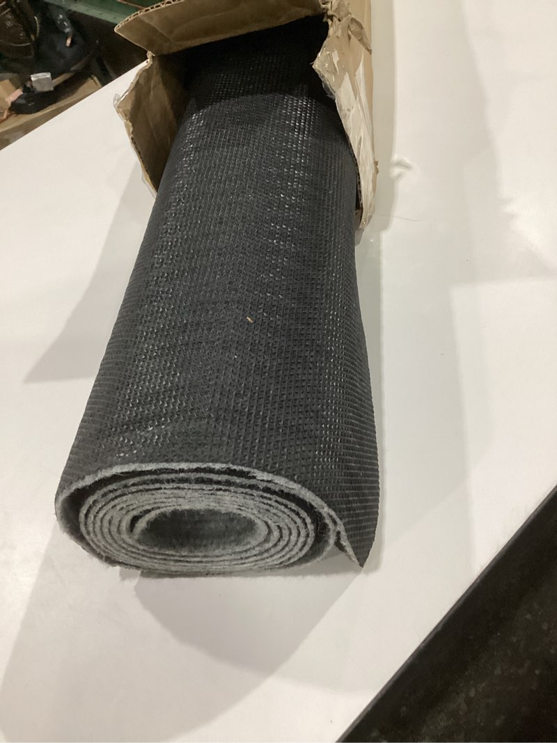 Condition photo showing As Is for icustomrug spartan weather warrior duty indoor/outdoor utility ribbed in 3ft,4ft,6ft widths 70 custom sizes with natural non-slip rubber backing 4'x8' in grey 4 x 8 grey
