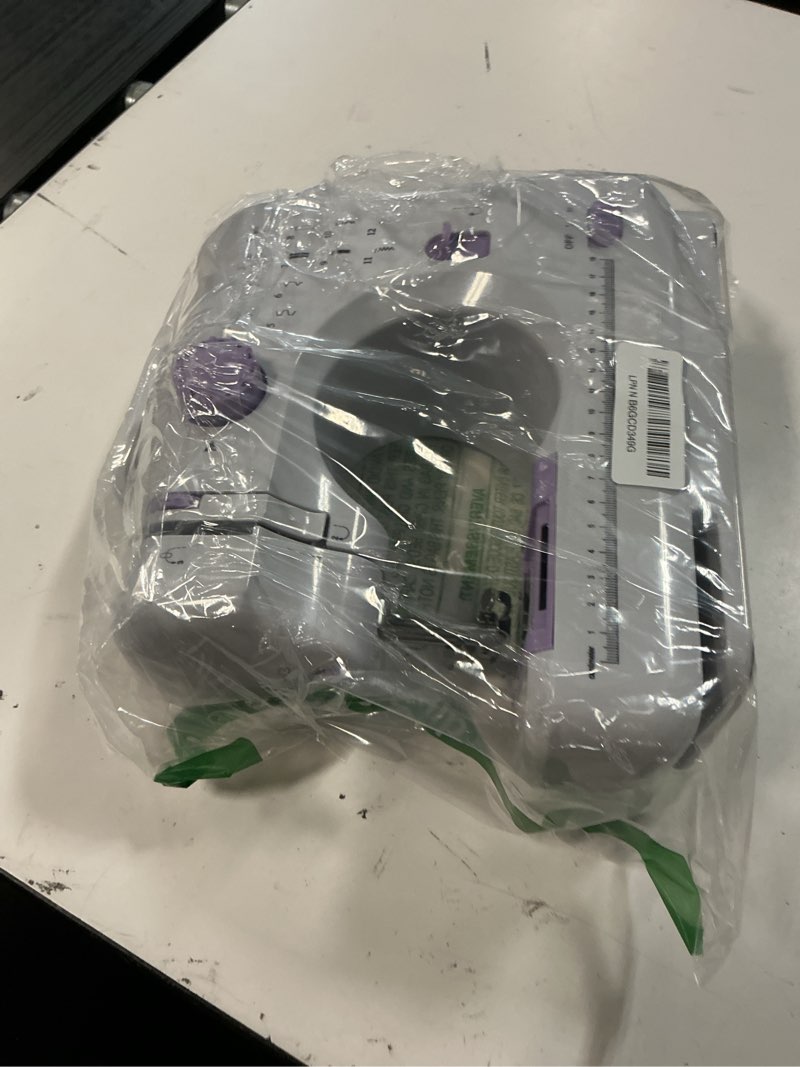 Condition photo showing Good Condition for mini sewing machine for beginners, portable electric sewing machine with dual speed, 12 built-in stitches, foot pedal, and accessories kit for home diy projects & gift white and light purple