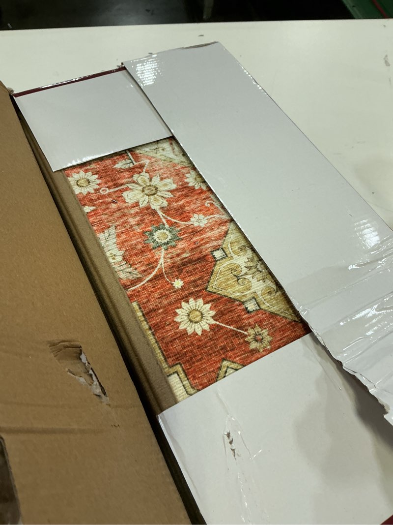 Condition photo showing New/Like New for non-slip carpet stair treads 15pcs, 8"x30" peel and stick stair runner for wooden steps indoor, washable reusable adhesive backing, pet-friendly safety mats for kids, elders, dogs 8inch x 30inch vermilion red l beige 15