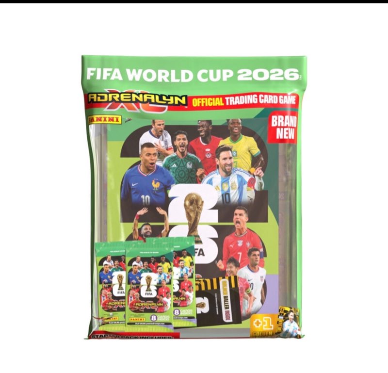 2026 Panini Adrenalyn Xl Fifa World Cup Cards - Starter Pack (Album, 20 Cards + Le & Golden Baller)