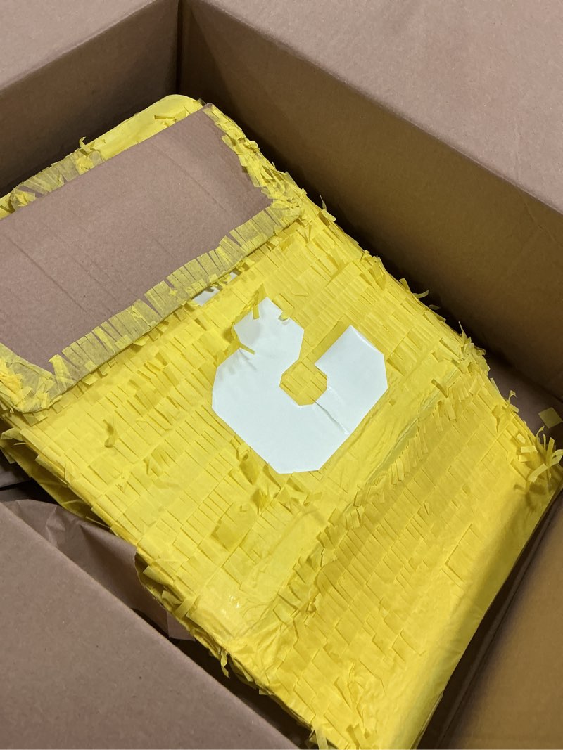 Condition photo showing Good Condition for Super Gaming 13” Piñata Storage Glowing Box Perfect for Birthdays, Parties, Gaming - Piñata Large