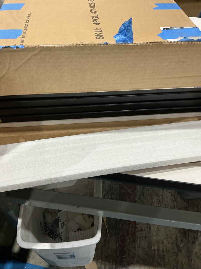 Condition photo showing Good Condition for black 37-74" dog gate foldable dog gates for doorways stairs house freestanding pet gate puppy barries 24 inches tall bamboo dog gate black 4 panel - 74 inches wide