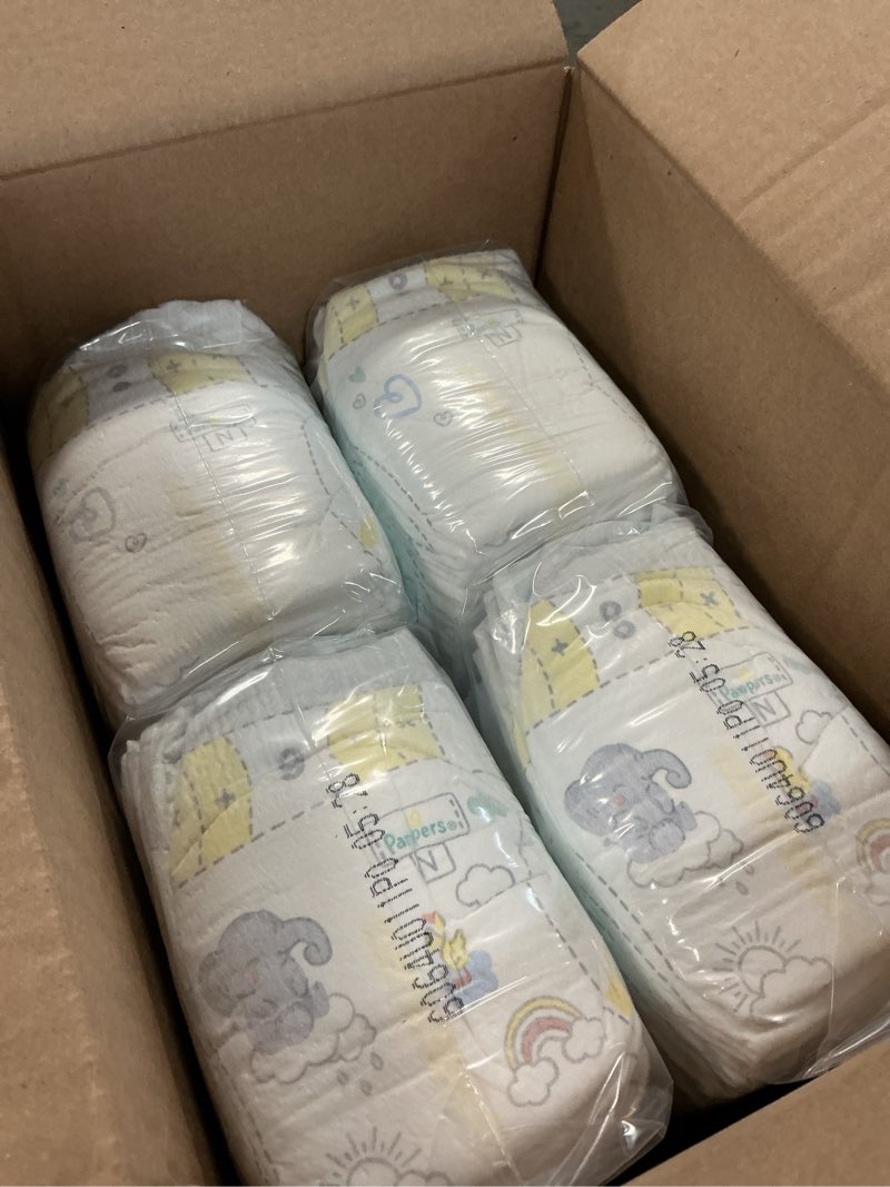 Condition photo showing Good Condition for pampers swaddlers diapers, size 0 (up to 10 lbs), 140 count, absorbent, keeps baby dry and comfortable, skin safe disposable baby diaper (packaging may vary) newborn 140