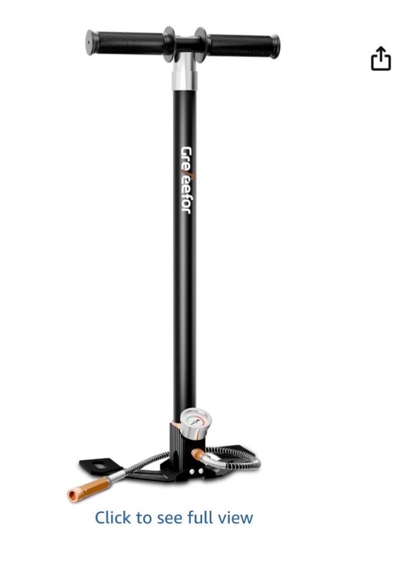 pinty pcp hand air pump, 4500 psi 4-stage high pressure hand pump with oil moisture filter pressure 