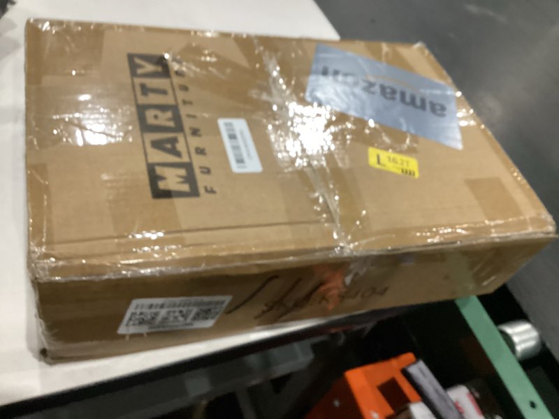 Condition photo showing New/Like New for MARTY White Slim Storage Cart with Wheels, 4 Tier Rolling Utility Cart with Handle Slide Out Shelving Unit Organizer Trolley for Laundry Kitchen Bathroom Narrow Places Small Corner All White 5.51"D x 15.75"W x 31.5"H