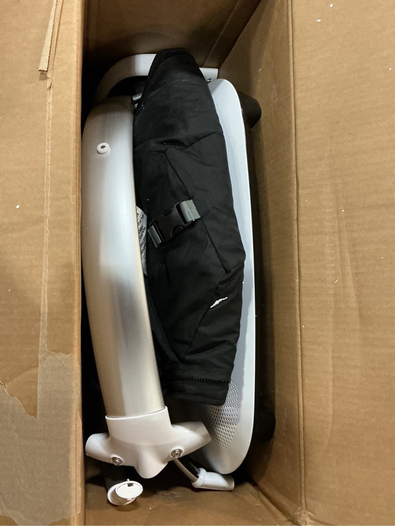 Condition photo showing As Is for UPPAbaby Mamaroo Smart Swing – Customizable Soothing Modes with MotionSync Technology – Infant Recline + Bluetooth Enabled – Included Newborn Insert – Jake (Charcoal Mélange)