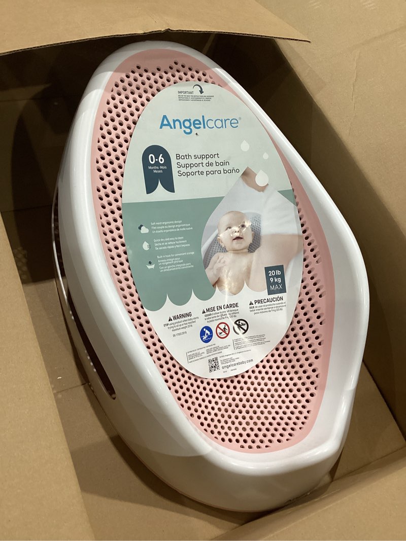 Condition photo showing Good Condition for angelcare baby bath support (pink) | ideal for babies less than 6 months old bath support pink