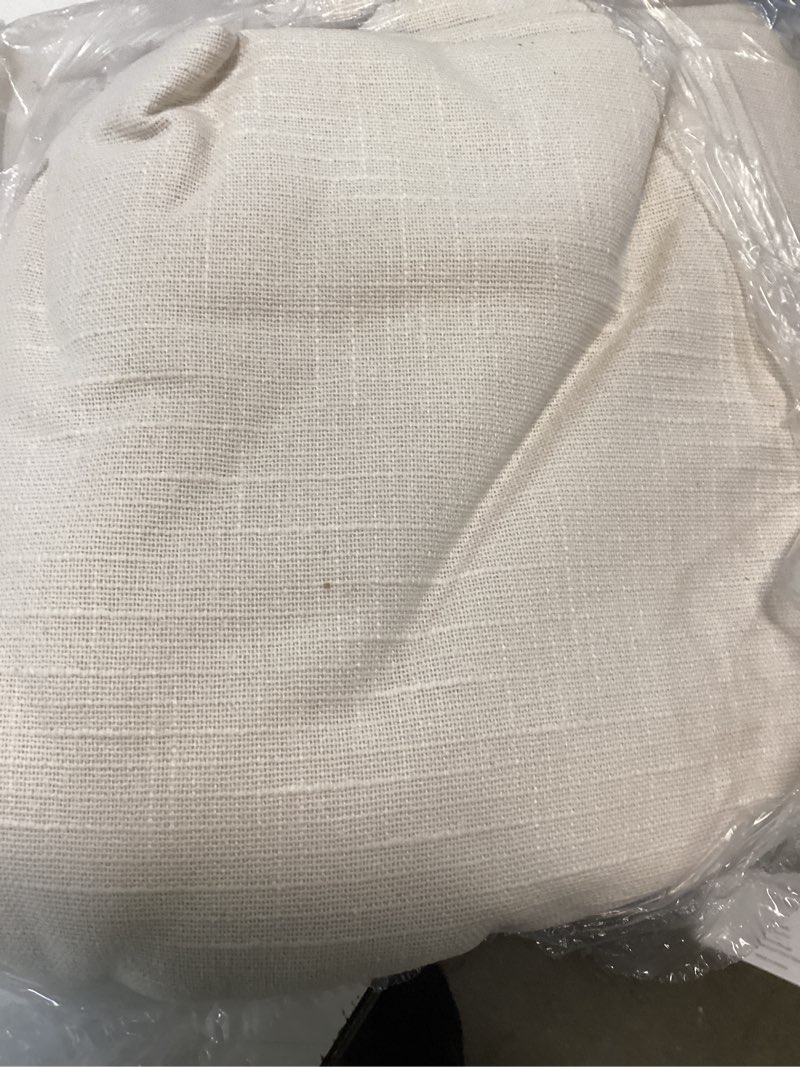 Condition photo showing Good Condition for cotton slub room darkening curtain, 48x96, natural(1) panel