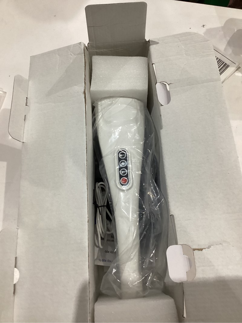 Condition photo showing Good Condition for MEGAWISE Cordless Back Massager for Shoulders, Waist, Legs, Rechargeable 3200mAh Battery, 5 Speed and 5 +2 Massage Nodes 5 Hard, 2 Silicone Nodes, Massage While Moving Around (Off White Cordless)