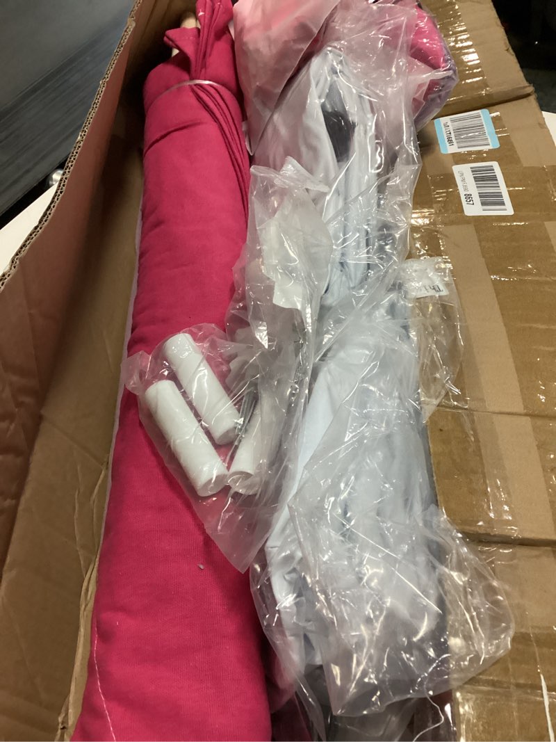 Condition photo showing As Is for 4 Pack Teepee Tent for Kids Slumber Party with Mattress,Fitted Sheet,Light String,Natural Cotton Washable Sleepover Tents for Girls Party Birthday Slumber Movie Night Supplies(Colorful)