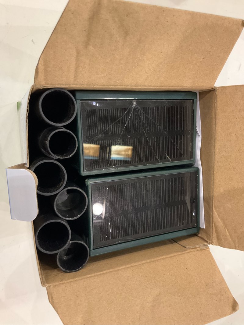 Condition photo showing As Is for Solar Animal Repellant, 2 pc