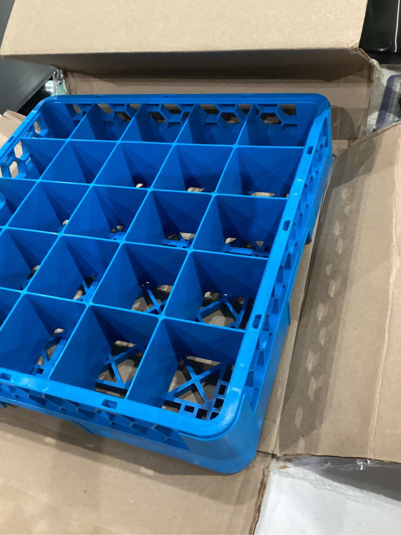Similarly Carlisle RG16 Full Size 32 Compartment Commercial Glass Rack 2 Peice Stackable