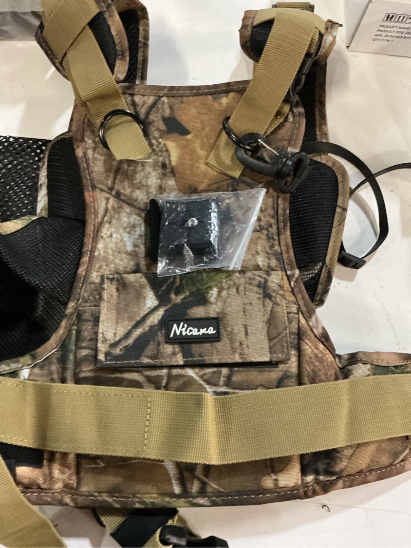 Condition photo showing Good Condition for nicama ah1 camera carrier chest harness?double shoulder strap with 38mm square arca type qr camera m
