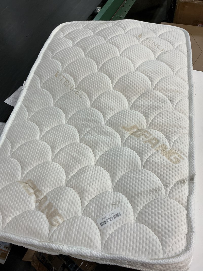 Condition photo showing As Is for Mini Crib Mattress - 38x24x4 Inch- Dual Sided with Firm Support and Comfort Foam- Breathable, Quiet and Odorless, Fits Most Mini Cribs (Does Not Fit Playard or Standard Crib) 38" x 24" x 4"(Mini Crib Mattress) White (Mini Crib)