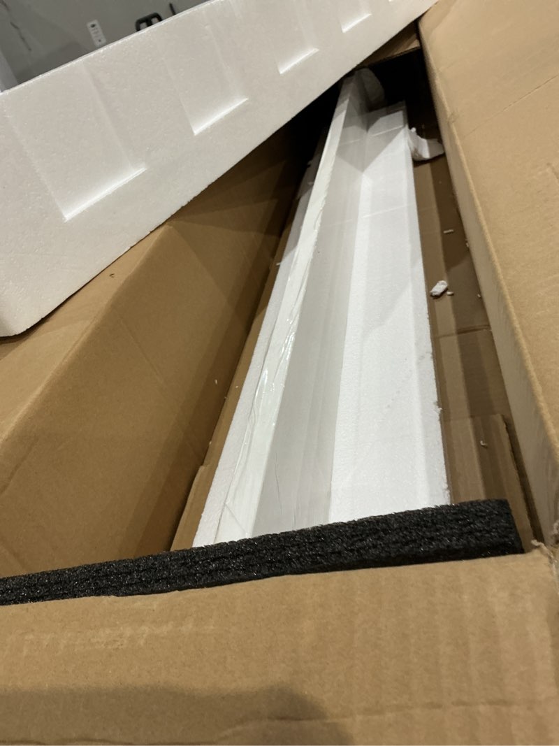 Condition photo showing Good Condition for 48” solid surface vanity backsplash in white rear panel