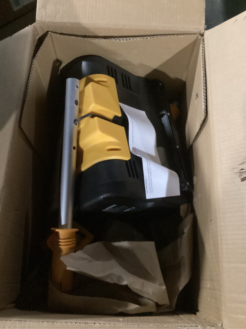 Condition photo showing New/Like New for Cordless Snow Shovel Compatible with DeWalt 20V MAX Battery (Tool Only), 11" Lightweight Electric Snow Blower with 20FT Max Throw & Adjustable Handle, Snow Thrower for Driveway, Deck, Patio & Steps Black+Yellow