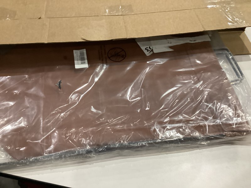 Condition photo showing As Is for GIBZ Folding Laundry Basket Large Removable Waterproof Leather Clothes Hampers with Lid Ash Gray(without lid) Black Bracket Ash Gray(without lid)