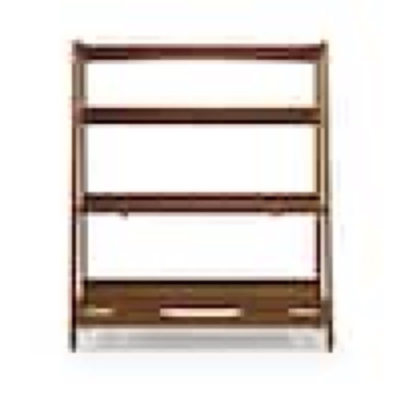 43.5 in Mid Century Modern 36 in Wide Castanho Solid Wood 3 Shelf Open Bookcase