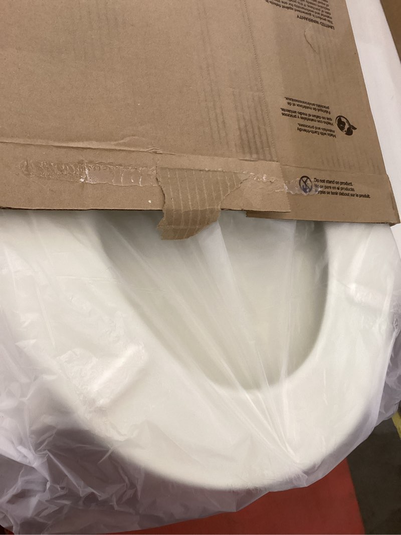 Condition photo showing Good Condition for Bemis 500EC Durable Wood Toilet Seat with Easy Clean Hinges, Made in USA, Round, Biscuit Biscuit Round