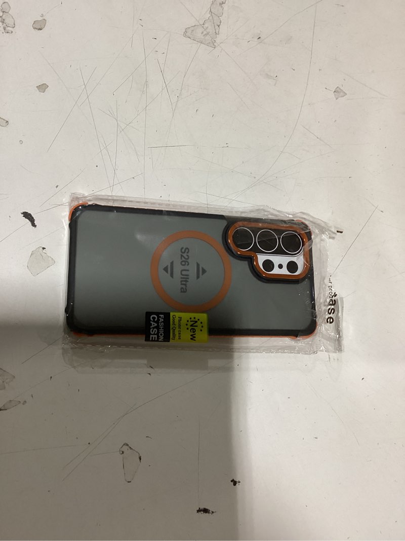 Condition photo showing New/Like New for deerlamn strong magnetic case for samsung galaxy s26 ultra 6.9-inch,[compatible with magsafe][military grade drop protection] translucent matte shockproof protective phone cover, frosted orange samsung galaxy s26 ultra-6.9 inch orange