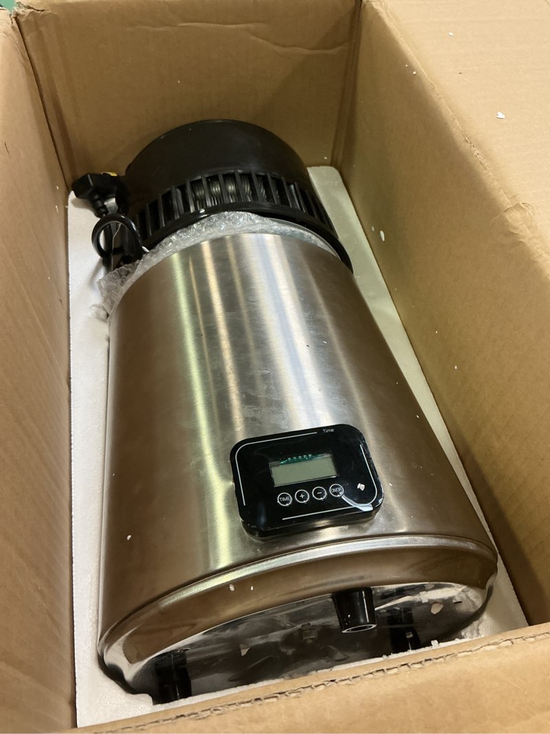 Condition photo showing As Is for VIVOHOME Water Distiller Countertop 1.1 Gallon/4L 304 Stainless Steel Distilled Water Machine with Smart Switch Purifier Filter for Home Office