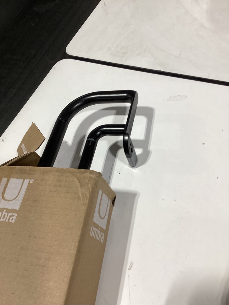 Condition photo showing Good Condition for umbra twilight double curtain rod set – wrap around design ideal for blackout or room darkening panels, 48 to 88 inches, dark bronze