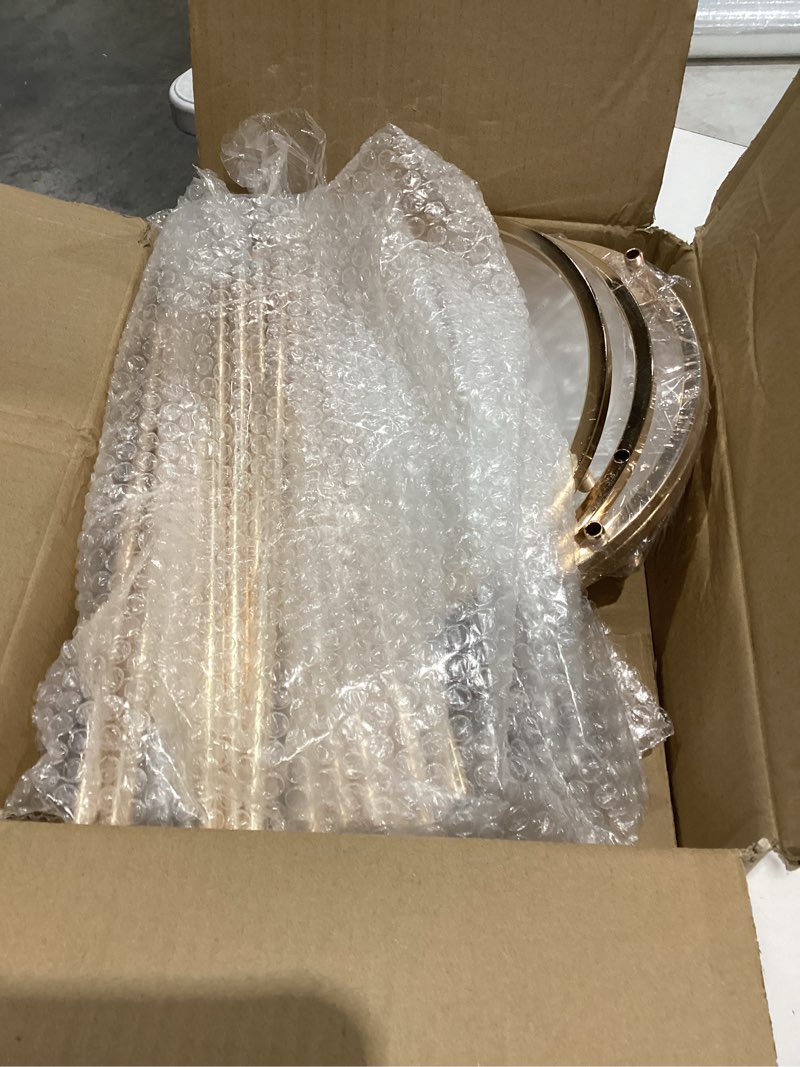 Condition photo showing Good Condition for 3pcs metal cylinder pedestal stand for party, cilindros para decoraciones de fiestas, round cake pedestal tables for wedding display, ecent decor, floral plant, birthday backdrop- gold brand: 