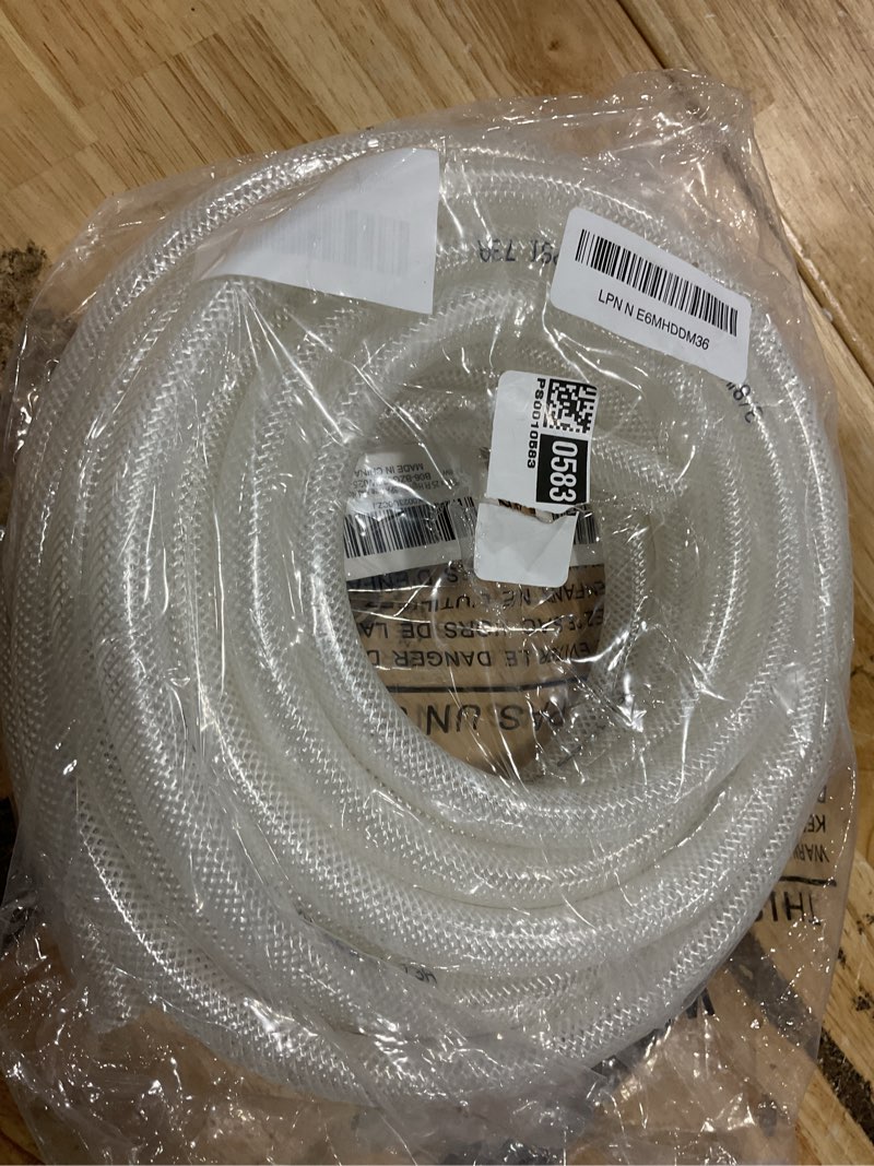 Condition photo showing New/Like New for 3/8" id x 25 ft high pressure braided clear pvc vinyl tubing flexible vinyl tube, heavy duty reinforced vinyl hose tubing, bpa free and non toxic 3/8" i.d. 25 feet