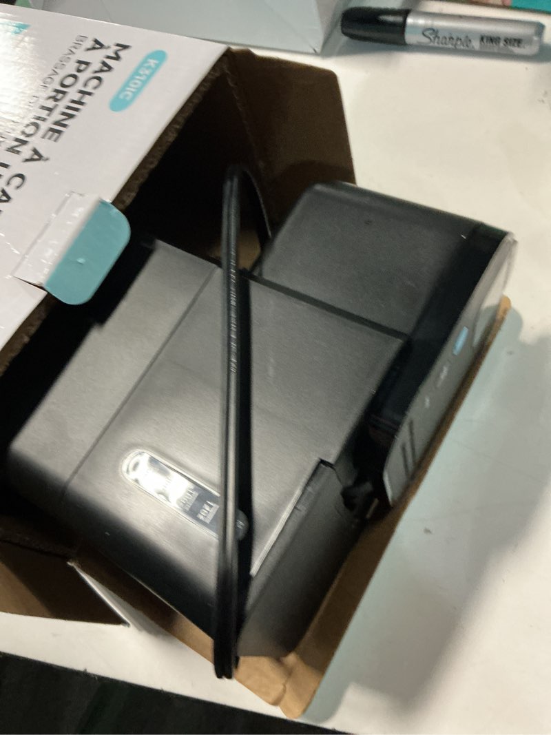 Condition photo showing Good Condition for mini hot and iced coffee maker single serve, for k cup and ground, 6 to 14 oz brew sizes, with recipe book, for home, travel, rv, office and dorm, classic black (2.0 version)